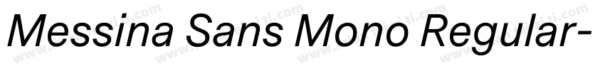 Messina Sans Mono Regular字体转换